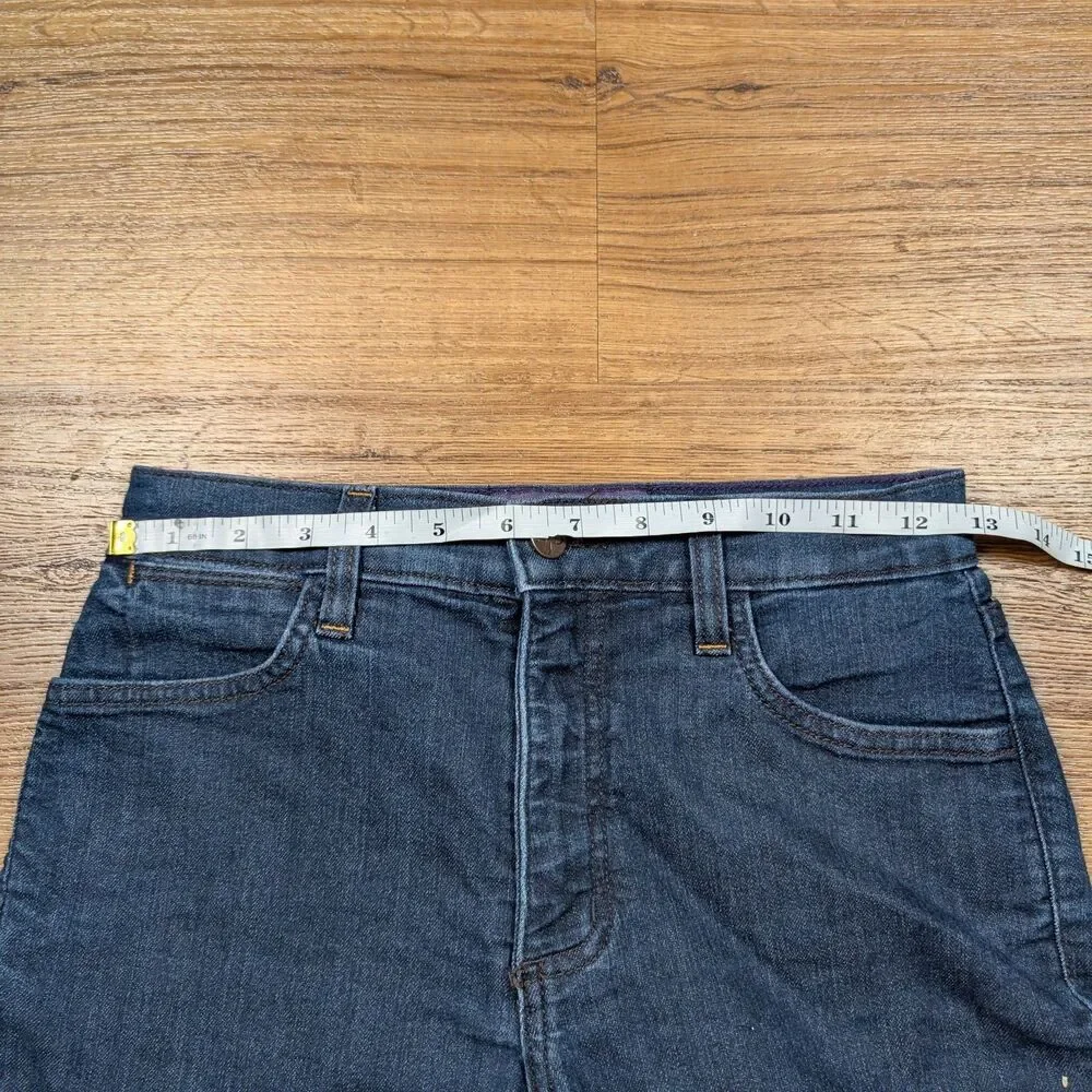 NYDJ Marilyn Straight Jeans Women's 2P Petite Dark Wash Stretch Lift Tuck